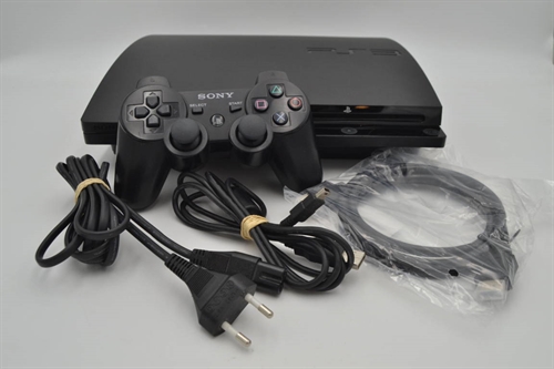 Playstation 3 - Sort Slim 320 GB HDD - Konsol - SNR 02-27459623-1920365-CECH-3004B (B Grade) (Genbrug)